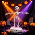 thumbnail image 6 of TTJ Halloween Air Pump Aquarium Ornament, 5.9in Dancing Skeleton Fish Tank Decor with Bubbler Action Funny Novelty Gift for Fish Tank Hobbyists, 6 of 7