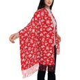 thumbnail image 5 of Cauagu Hohoho Print Women Wrap Shawl tassels Scarves Retro Scarf 77.6"X28.3", 5 of 8