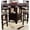 Brown Mix, variant on Of 2 Dining Chairs, Brown Upholstery, Solid Wood Counter Height, Charming Height Room Upholstered Cushion,