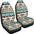 thumbnail image 3 of XYZCANDO Washable Car Seat Covers Truck SUV Sedan, Interior Decor Elastic Car Front Seat Covers Set of 2 Polyester Geometric Animal Pattern, 3 of 10
