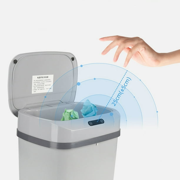 Stoneway Kitchen Trash Can For Bathroom Bedroom Home Office 3 2 Gallon 12 Liter Automatic Touch Free Garbage Can With Lid Brushed Waste Bin Walmart Com Walmart Com