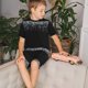thumbnail image 4 of Balery Silver Glitter1 Conjunto de Pijama Infantil de Manga Corta con Estampado – Ropa de Dormir de Algodón Suave-4X-Large, 4 of 6