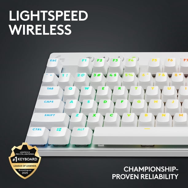 Logitech, Gaming Keyboard, Lightspeed Wireless, RGB, TKL - Walmart.com