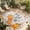 Gray Orange Blue, variant on Fall Thanksgiving Outdoor Rug for Patio/Deck/Porch, Non-Slip Large Area Rug 6 x 9 Ft, Orange White Pumpkin Maple Leaf Indoor Outdoor Rugs Washable Area Rugs, Reversible Camping Rug Carpet Runner