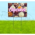 thumbnail image 1 of Cupcakes (18" x 24") Yard Sign, Includes Metal Step Stake, 1 of 6