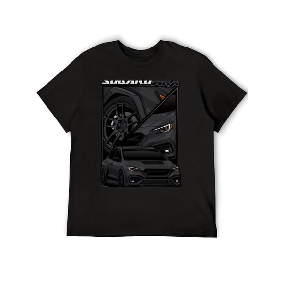 Men's WRX VB Graphic T-Shirt - Heavy-Duty Automotive Tee with Sports Car Design, Machine Washable Casual Shirt for Car Enthus