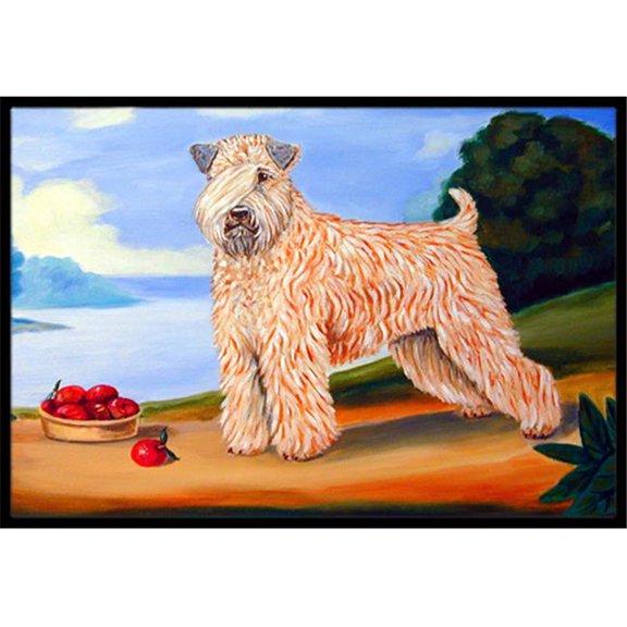 18 x 27 in. Wheaten Terrier Soft Coated Indoor Outdoor Mat