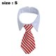 thumbnail image 2 of Piezas de pajarita ajustable para mascotas a cuadros negro rojo esmoquin formal para mascotas corbata de disfraz collar para cachorro, 2 of 5
