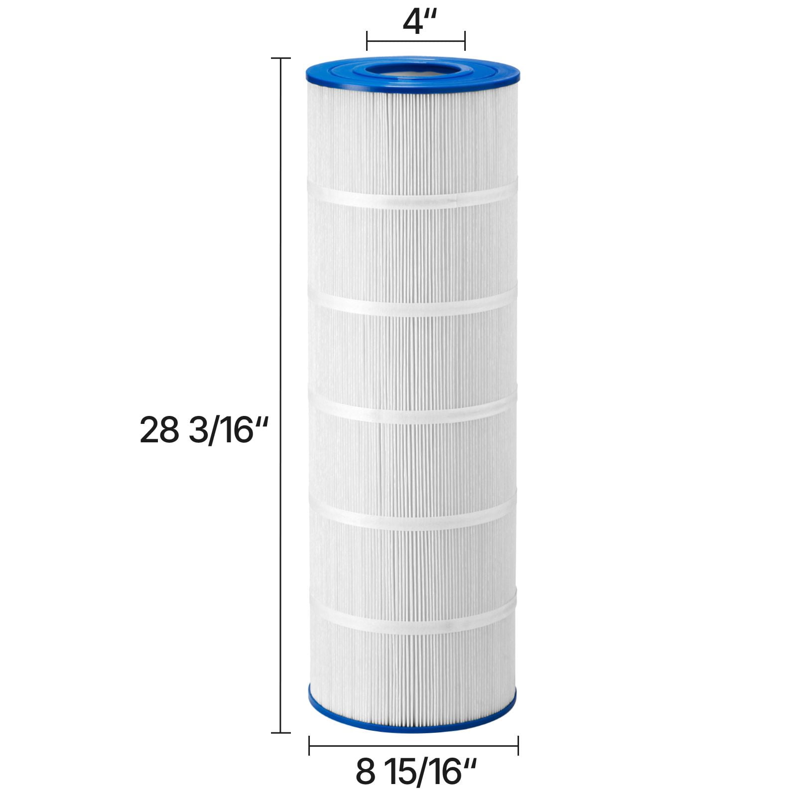 Pool Filter Cartridge, 175 Sq. Ft Spa Hot Tub Filter Cartridge Replacement, Compatible with Pleatco PA175, Hayward C1750, Secure for Kids & Pet, Trilobal Pleated, Easy to Clean