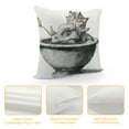 thumbnail image 4 of Trilops head Graphic Decorative Men Women Boy Girl Room Cushion Throw Pillow Cover for Home Couch Living Room Bed Sofa   Pillowcase 全年适用 Square 1PC, 4 of 5