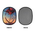 thumbnail image 2 of Pofeuu Sunset Rose Elegance Print Silicone Pot Mat Mitten With Hanging Loop Heat Resistant Oven Mitts Non-Slip Bbq Baking Smoking Potholders, 2 of 7