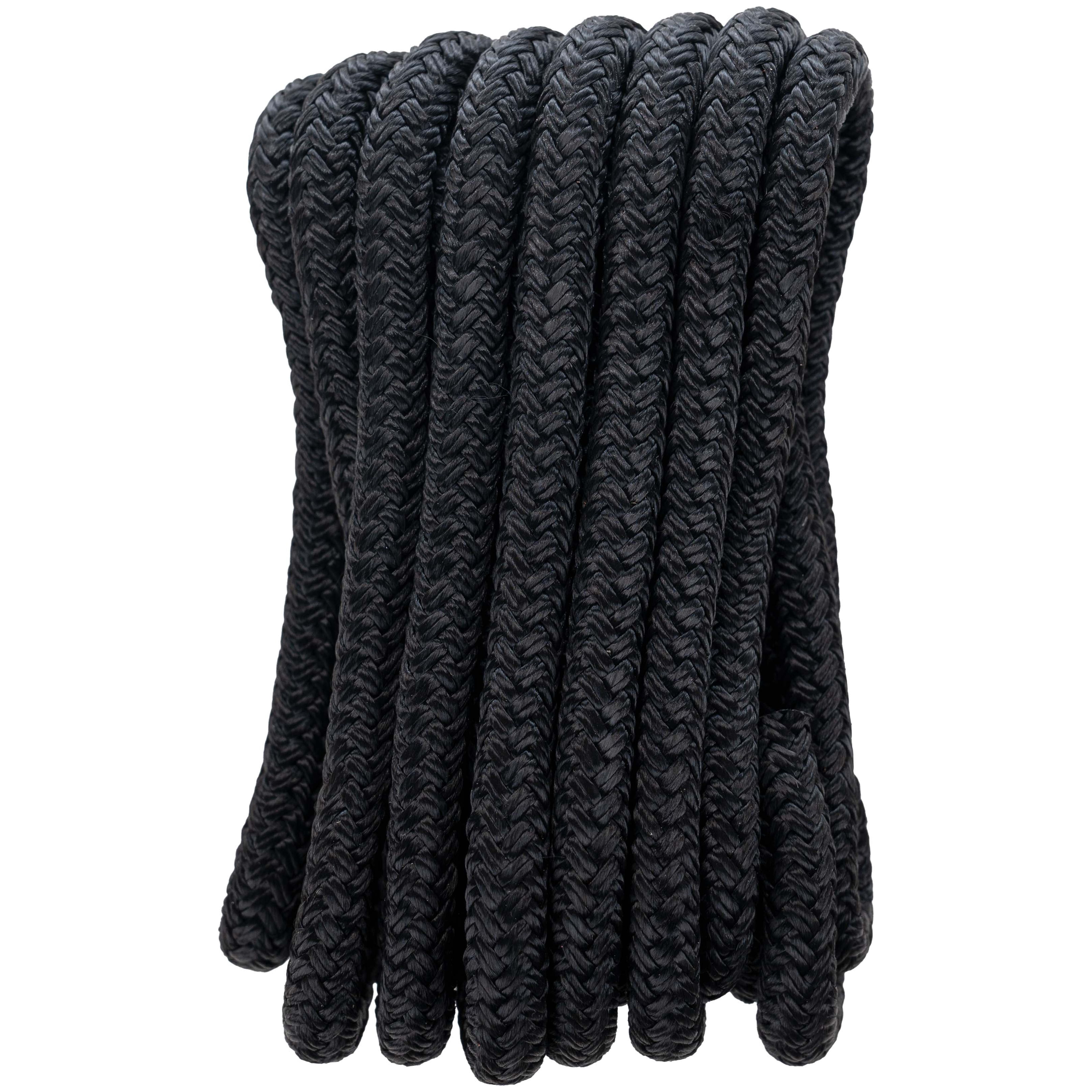 (2 pack) Ozark Trail 3/8-Inch x 6-Foot Nylon Boat Fender Line, Black