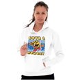 thumbnail image 3 of Retro Cute Hungry Funny PACMAN Game Hoodie Sweatshirt Women Brisco Brands M, 3 of 4