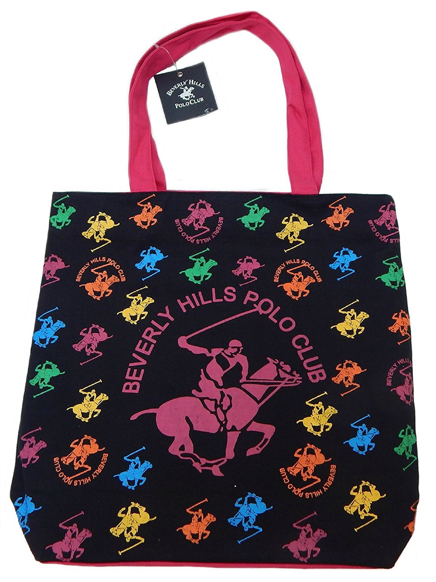 Beverly Hills Polo Club Black Canvas Tote