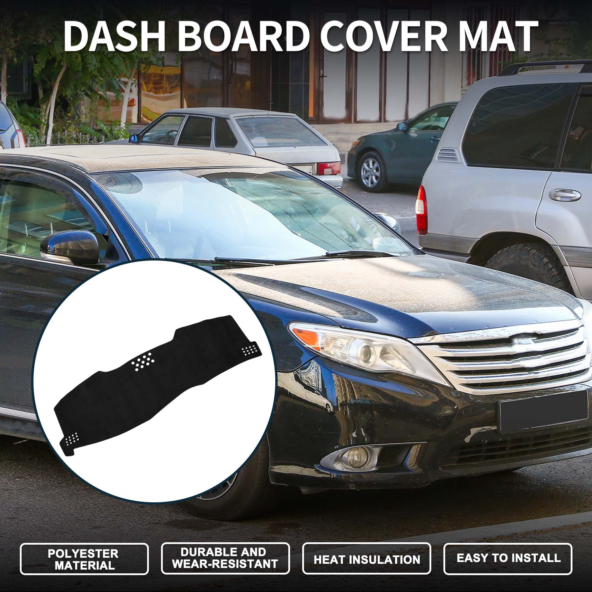 Unique Bargains Dash Cover for Toyota Avalon Non-Slip Dash Cover Mat | Front Dash Cover Mat Black 1Pcs