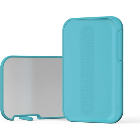 

Cutting Boards Double-Sided Stainless Steel Chopping Board for Kitchen Dishwasher Safe Non-Slip BPA Free Juice Grooves Chop Meat Veggies 16.5x11x0.75inch Sky Blue