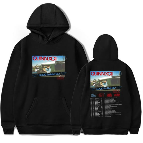 Quinn XCII Look I'm Alive Tour Hoodies Merch Men/Women Unisex Long Sleeve Sweatshirt Pullover Streetwear