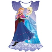 Disney Frozen Elsa robe impression 3D filles robe tenue décontractée mignon fête d'anniversaire été Elsa princesse confort robe de princesse