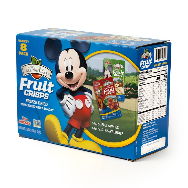 4 pack) Disney Jr Mickey Freeze Dried Fruit Crisps 8PK - Walmart.com
