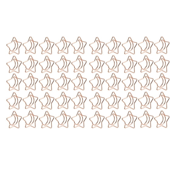 Trombones Pentagram, processus de galvanoplastie Mini trombones en or rose en forme de mignon, pour l'école à la maison de bureau, 50pcs
