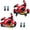 Red, variant on Z00M HB-100 Hydraulic Disc Brake Calipers, MTB Bike Disc Brakes Front & Rear Caliper Set with 160 mm Rotors, Aluminum Alloy Bicycle Disc Brake Kit for eBike, Mountain Bike, Road Bike, Fat Bike