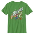 thumbnail image 1 of Boy's Nintendo Mario and Yoshi Retro Super  T-Shirt - Kelly Green - Medium, 1 of 2