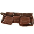 thumbnail image 4 of CHEETAH: Suede Leather 11 Pocket Tool And Nail Apron with Leather Belt, 4 of 7