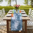 thumbnail image 4 of Table Runners 120 Inches Long Dress Scarves, Modern Blue Farmhouse Coffee/Dining/Kitchen Table Runner for Living Room, Vintage Abstract Art Contemporary 13x120 Inch, 4 of 9