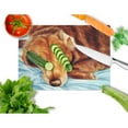 thumbnail image 2 of Caroline's Treasures AMB1040LCB Golden Retriever by Tanya and Craig Amberson Glass Cutting Board Large, 12H x 16W,, 2 of 2
