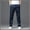 Sky Blue, variant on Men's Casual Pants Classic Relaxed Fit Pants Lightweight Elastic Waist Trousers Business Work Stretch Pants Pockets