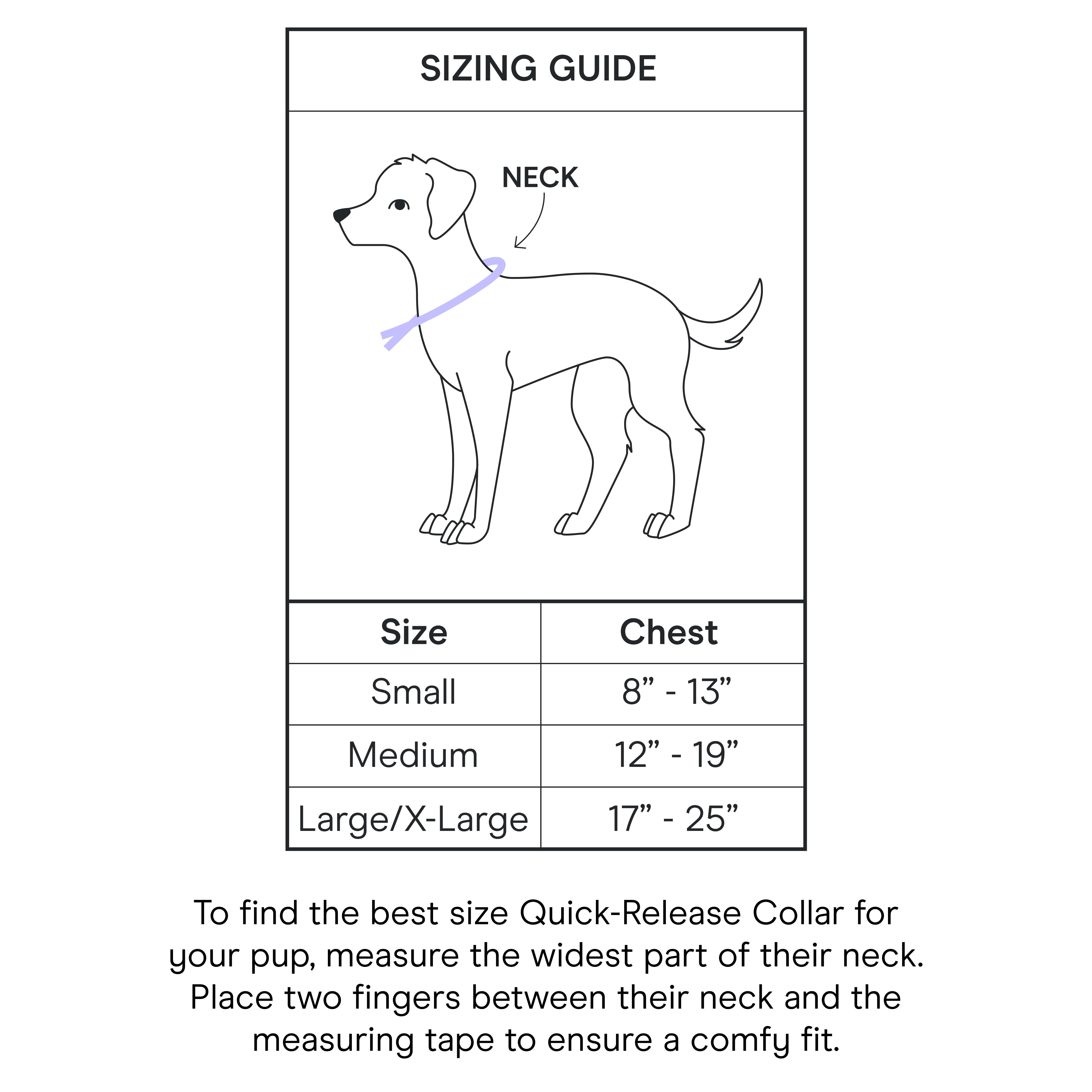 Wild One Quick-Release Adjustable Dog Collar, Lilac Purple, Large/X-Large