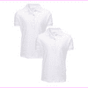 French Toast Girls Short Sleeve Shirt 2 Pack Polo's S (6/6X)/White