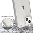 thumbnail image 2 of Bemz Case and Pouch Bundle for iPhone 14 Pro: Fusion Protector Slim Case (Transparent Clear) and Vertical Nylon Buckle Belt Holster, 2 of 9