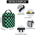 thumbnail image 6 of Anime Reusable Insulated Cooler Lunch Bags for Men Women, 3D Print Lunch Pail Bag, Leakproof Large Tote Lunch Box Snack Bag with Storage Pocket (Green Black, One Size), 6 of 6