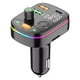 thumbnail image 1 of Transmisor FM para coche con Bluetooth, compatible con llamadas manos libres, 3 puertos de carga, reproductor MP3, 1 of 14