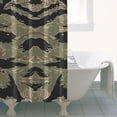thumbnail image 4 of Green Camo Tiger Stripe Pattern Shower Curtain 36"x72" ,Bathroom Decorative Shower Curtains Set with 12 Hooks,Modern Waterproof Washable Shower Curtain, 4 of 6