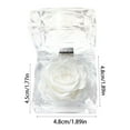 thumbnail image 3 of Preserved Rose Real Forever Rose in Mini Clear Ring Box, Eternal Flower Rose Gifts for Women Mom Girlfriend Grandma, Mothers Day, Anniversary, Valentines, Christmas, Birthday (White), 3 of 6