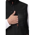thumbnail image 3 of Mofiz Men's Vest Outerwear Full Zip Windproof Sleeveless Hiking Golf Jacket Black M-2XL, 3 of 15