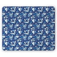 thumbnail image 1 of Blue Mouse Pad, Abstract Geometrical Pattern with Triangles in Various Blue Tones Frost Ice Refraction, Rectangle Non-Slip Rubber Mousepad, Blue White, by Ambesonne, 1 of 2
