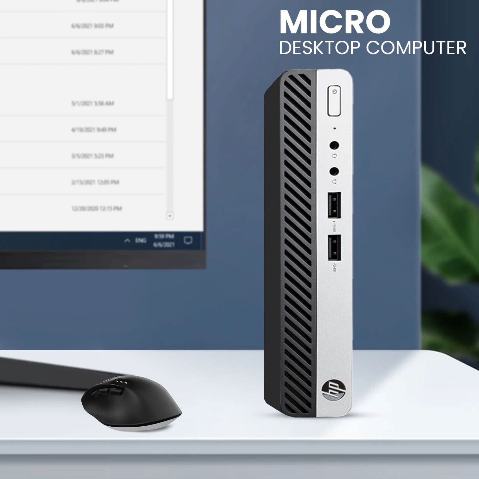 Restored HP Prodesk 400 G4 Desktop Mini PC Intel Quad-Core i5-8500T, 16GB Ram, 512GB NVMe SSD, Built-in WiFi, Wireless Keyboard & Mouse, Windows 11 Pro (Refurbished)