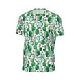 thumbnail image 6 of Wukai Cactus Plants Print Men's Short-Sleeved Mesh T-Shirt,Quick-Dry Short Sleeve Workout T-Shirt-4X-Large, 6 of 8