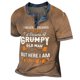 thumbnail image 1 of Men's T-shirt T-shirts Graphic Text Black Military Green Pool Dark Gray 3D Printing Street Casual Short Sleeve Button Down Printed Clothing Basic M, 1 of 3