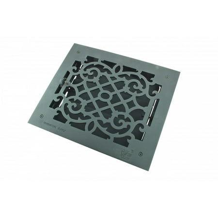 Victorian Register - Floor Heat Register Louver Vent Victorian Cast 10 x 12 Duct |