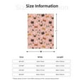 thumbnail image 4 of Throw Blanket for Couch Sofa and Bed, Pink Cute Cartoon Cat Heart Super Soft Plush Throw Blanket, Fuzzy Cuteness Comfy Warm Washable Flannel Blanket & Throws for All Season 40"x30", 4 of 5