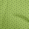 thumbnail image 1 of oneOone Cotton Cambric Pear Green Fabric Retro Minimal Burger Sewing Material Print Fabric By The Yard 42 Inch Wide, 1 of 5