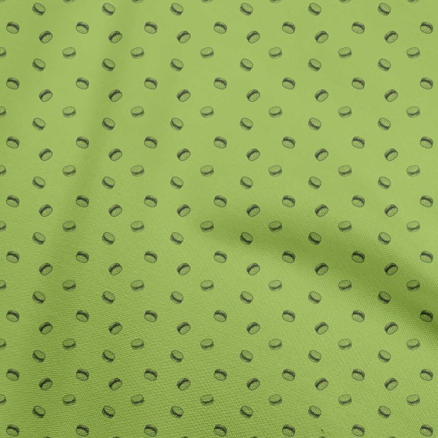 oneOone Cotton Cambric Pear Green Fabric Retro Minimal Burger Sewing Material Print Fabric By The Yard 42 Inch Wide