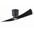 thumbnail image 3 of Lindsay ceiling fan in Matte Black finish with 52" solid walnut tone wood blades and eco-friendly, dimmable LED light kit., 3 of 3