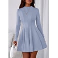 thumbnail image 2 of Vestido PRETTYGARDEN 2025 Azul Claro Manga Larga Línea A XXL, 2 of 8