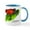 White/Blue Inside, variant on CafePress - Strawberry Poison Dart Frog Mug - 11 oz Ceramic Mug - Novelty Coffee Tea Cup