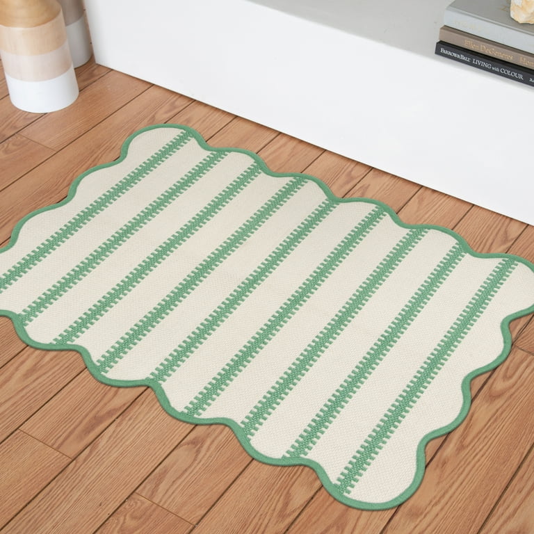 Mainstays by Becky G. & Alejandra Polyester Scallop Layering Rug